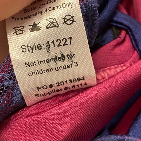 WEISSMAN Elite Dance Costume navy pink lace This Years Love 11227 MA adult - Picture 10 of 12